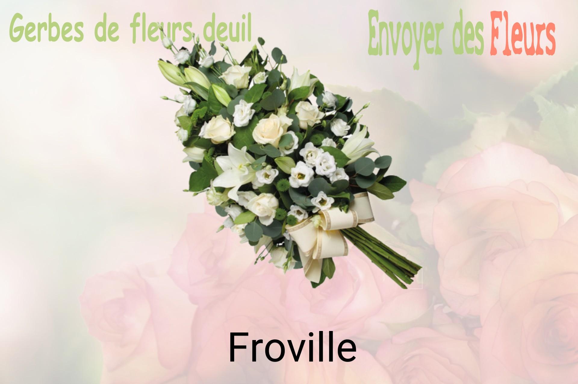 Gerbe de fleurs de deuil livrée à Froville
